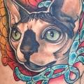 Fantasy Cat tattoo by Earth Gasper Tattoo
