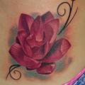 Realistic Flower Side tattoo by Eddy Tattoo