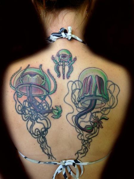 Rücken Meerjungfrau Tattoo von Transcend Tattoo