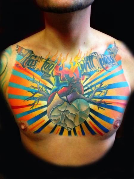 Tatuaje Fantasy Corazon por Transcend Tattoo