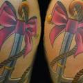 Leg Anchor Ribbon Rope tattoo by Transcend Tattoo