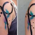 tatuaggio Spalla Astratto di Julia Rehme
