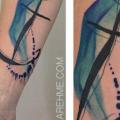 tatuaje Brazo Ancla por Julia Rehme