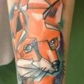 Arm Wolf tattoo von Voller Konstrat