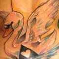 Back Swan tattoo by Voller Konstrat