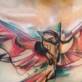 Brust Vogel tattoo von Voller Konstrat