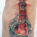 Leuchtturm Seite tattoo von Voller Konstrat