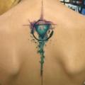Rücken Abstrakt tattoo von Galata Tattoo