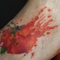 Foot Tomato tattoo by Galata Tattoo