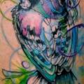 Bein Vogel tattoo von Galata Tattoo