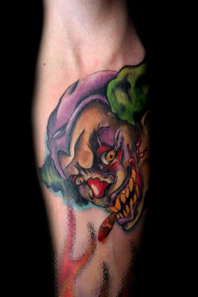 Arm Fantasie Joker Tattoo von 9th Circle