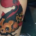 Arm Totenkopf Fisch tattoo von 9th Circle