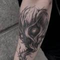 Arm Skull Tree tattoo by 9th Circle