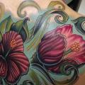 Blumen Rücken tattoo von Mike Woods