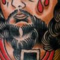 tatuaje Brazo New School Religioso por Rock of Age