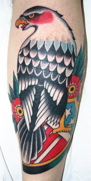 New School Calf Eagle Tattoo by Rock of Age
