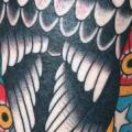 New School Calf Eagle tattoo by Rock of Age
