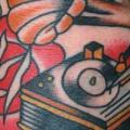 Old School Hand Gramophone tattoo by Rock of Age
