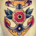 Arm Old School Anchor tattoo by Three Kings Tattoo