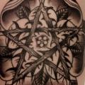 Arm Flower Star tattoo by Three Kings Tattoo