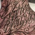 Lettering Hand tattoo by Three Kings Tattoo