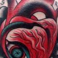 Schulter Herz Abstrakt tattoo von Three Kings Tattoo