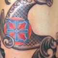 Schulter Fantasie Reh tattoo von Three Kings Tattoo
