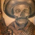 Fantasy Skull Back Hat tattoo by JPJ tattoos