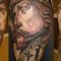 Shoulder Religious tattoo by JPJ tattoos