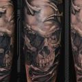 Arm Skull tattoo by JPJ tattoos