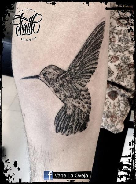 Arm Dotwork Hummingbird Tattoo by Faith Tattoo Studio