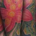Arm Realistic Flower tattoo by Andre Cheko