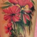 Arm Realistic Flower tattoo by Михалыч Тату