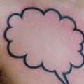 Brust Wolken tattoo von Van Tattoo Studio