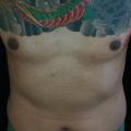 Schulter Brust Japanische Drachen Sleeve tattoo von Van Tattoo Studio