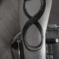 Arm Dotwork Infinity tattoo by Ien Levin