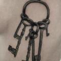 Seite Schlüssel tattoo von Ien Levin