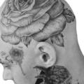 Blumen Kopf tattoo von Art Force Tattoo