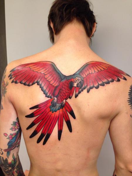 Rücken Tattoo von Filip Henningsson