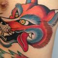 New School Seite Fuchs tattoo von Filip Henningsson