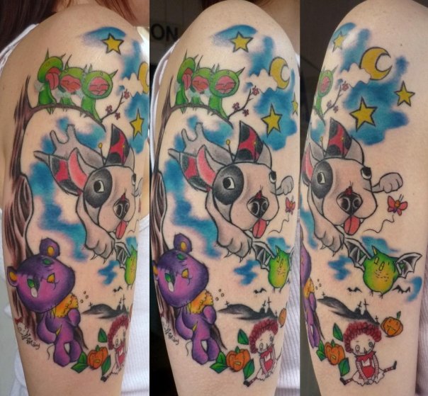 Tatuaggio Spalla Fantasy Personaggi di Chunkymaymay Tattoo