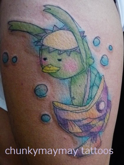 Tatuaje Brazo Fantasy Personaje por Chunkymaymay Tattoo