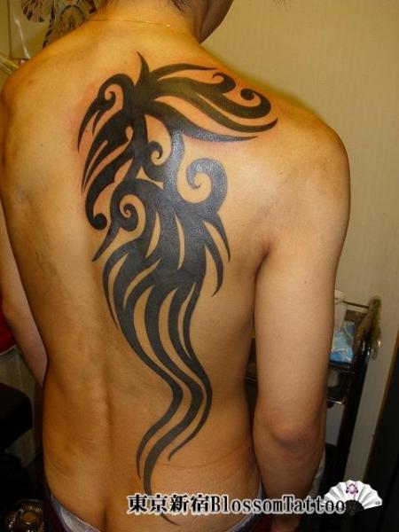 Back Tribal Tattoo by Blossom Tattoo