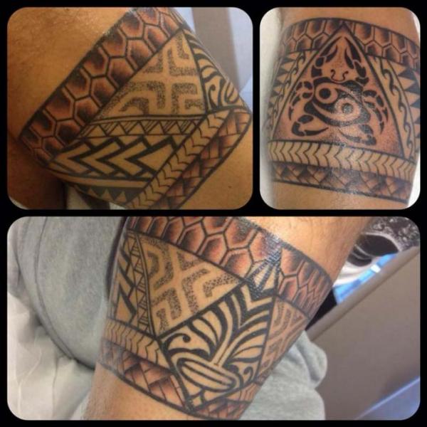 Arm Tribal Maori Tattoo by Tattoo Nero