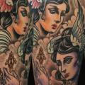 Shoulder Women Wings tattoo by Kid Kros