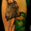 Shoulder Women tattoo by Kid Kros