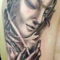 Shoulder Religious tattoo by Next Level Tattoo