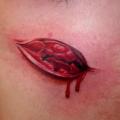 tatuaje Lado Cicatriz Sangre por Next Level Tattoo