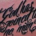 Lettering tattoo by Tattoo Frequency