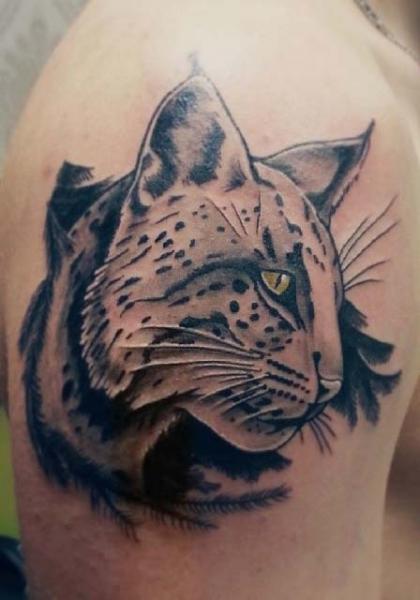 Katzen Tattoo von Tattoo Frequency